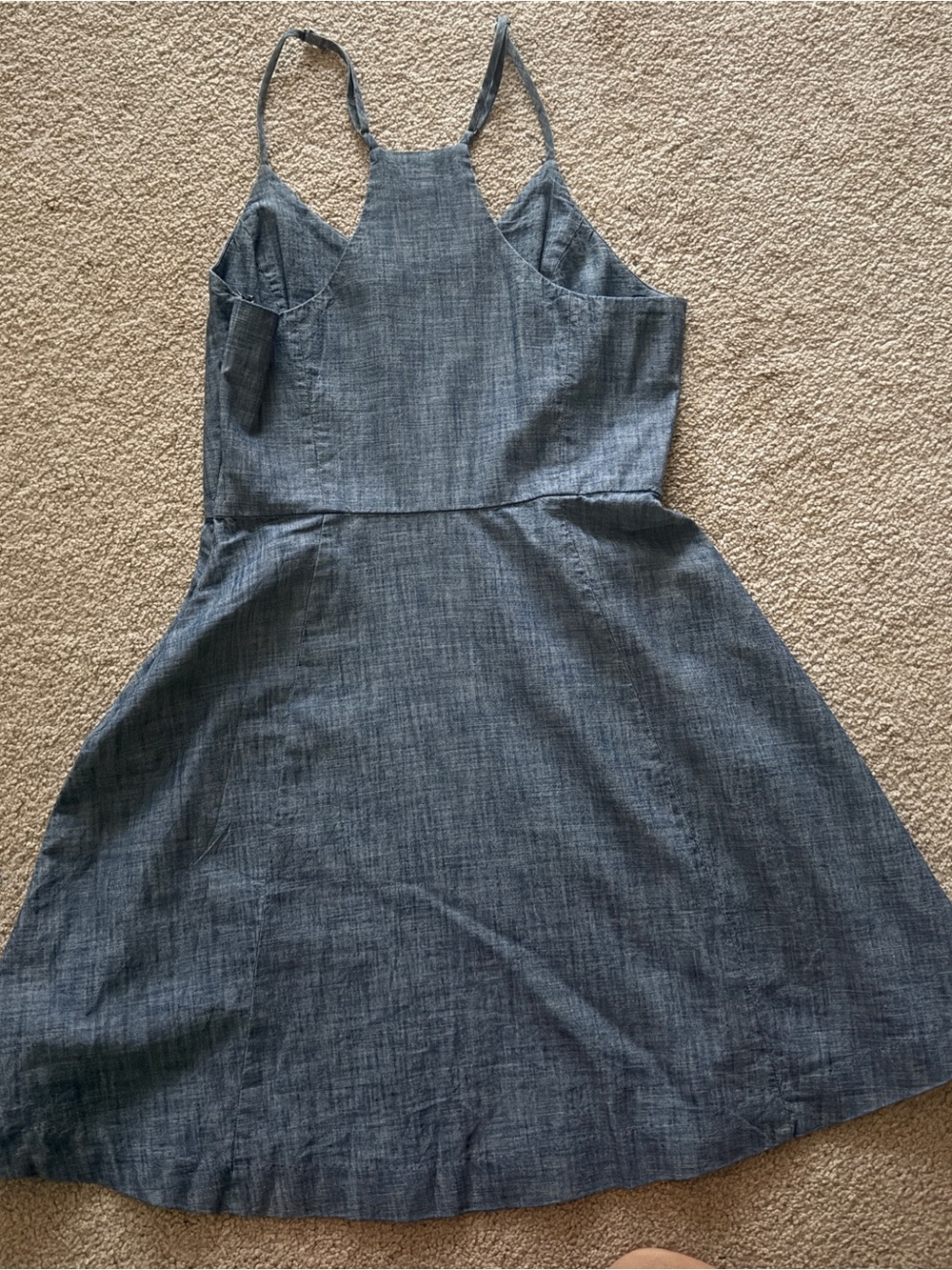 Banana Republic Chambray Mini Dress in Blue